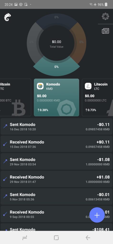 multi coin with tx view