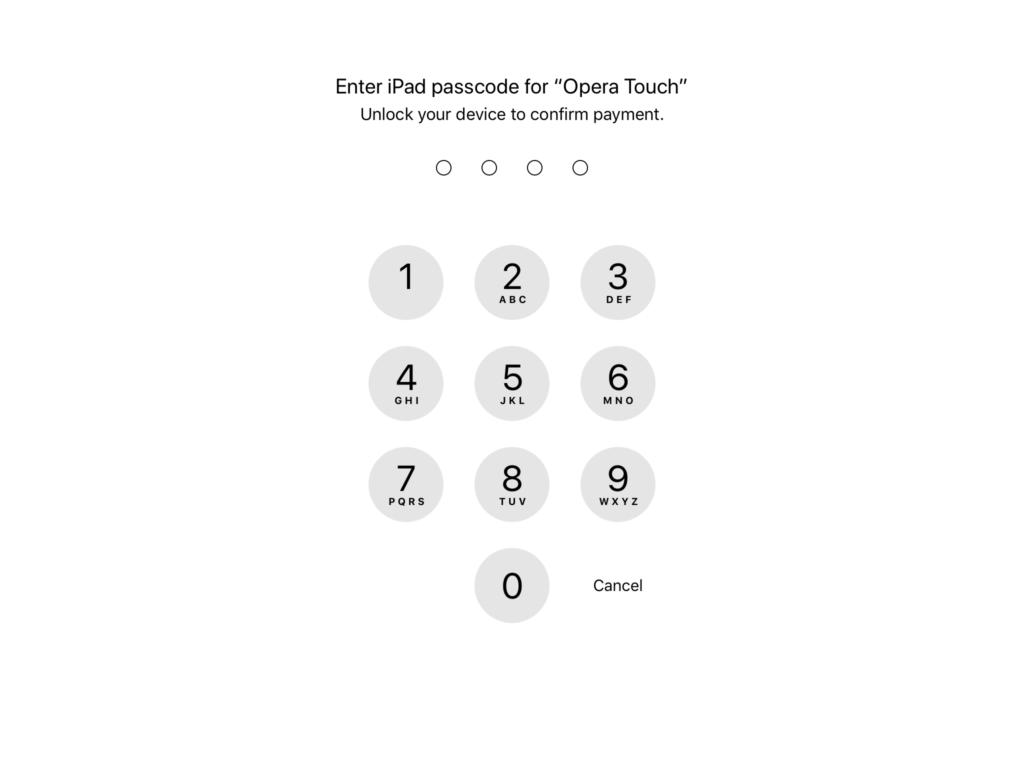 iPad security asking for passcode