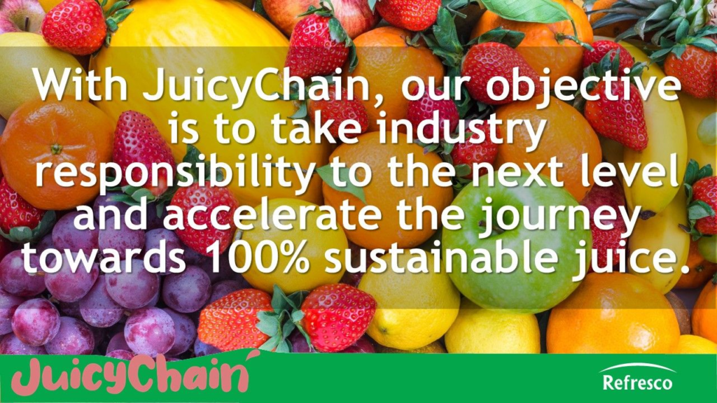 Refresco JuicyChain sustainability quote